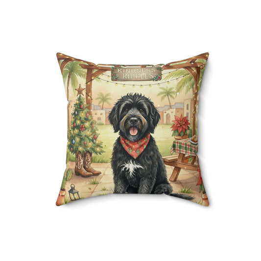 Square Pillow - Who's coming to the picnic?! Doodle