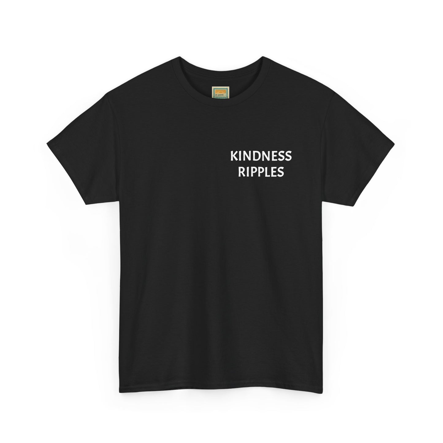 Kindness Ripples Unisex Heavy Cotton Tee - Inspirational Art Shirt for Everyday Wear