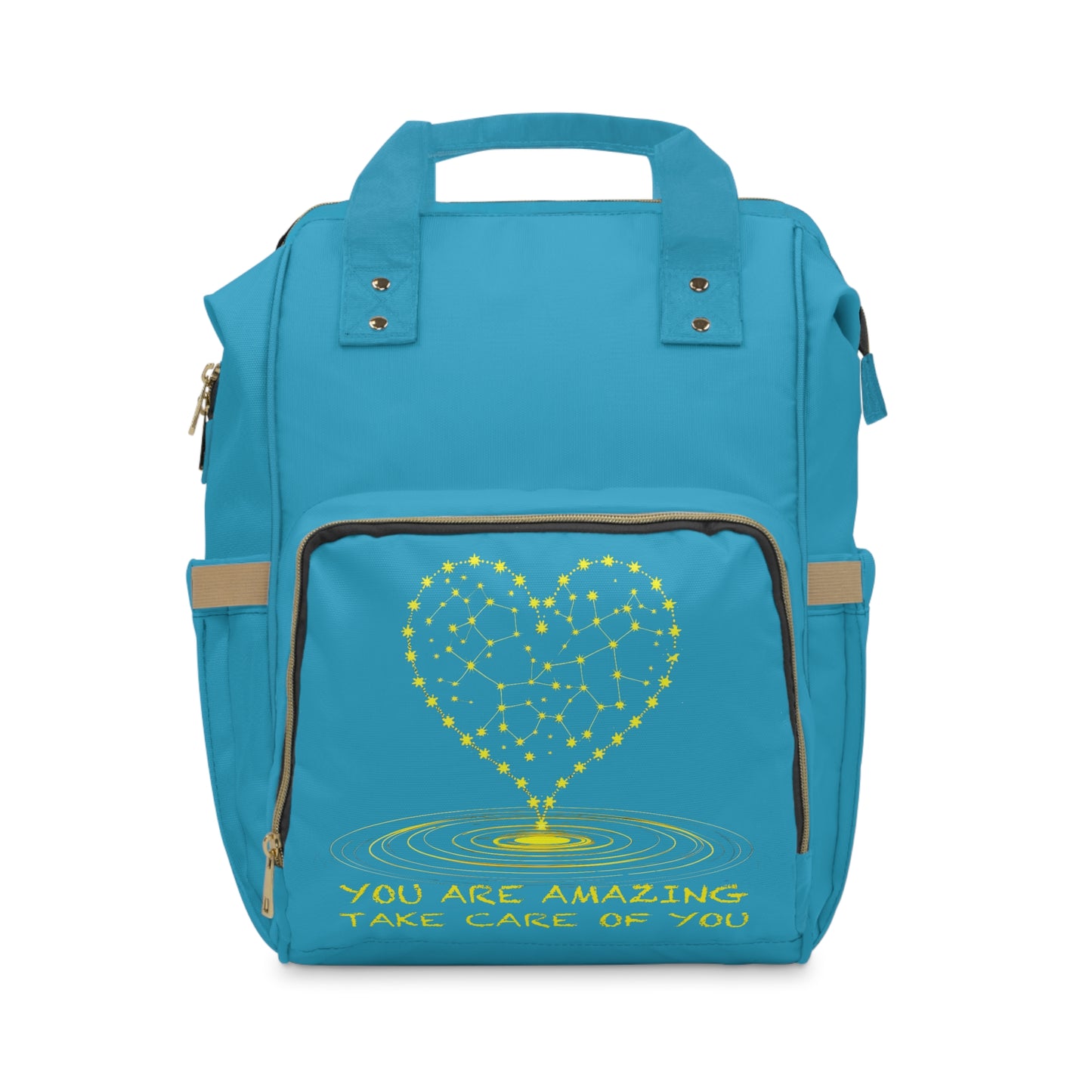 Stylish Multifunctional Diaper Backpack - "You Are Amazing"