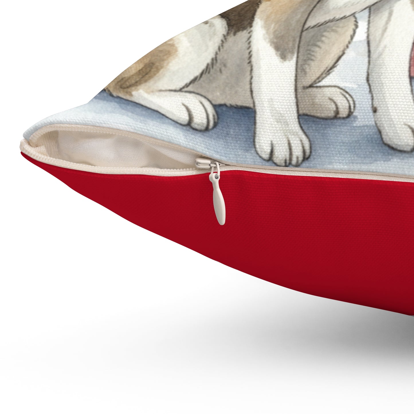 Who's that Akita?! Christmas Pillow – Holiday Tree & Gifts Decorative Throw Pillow