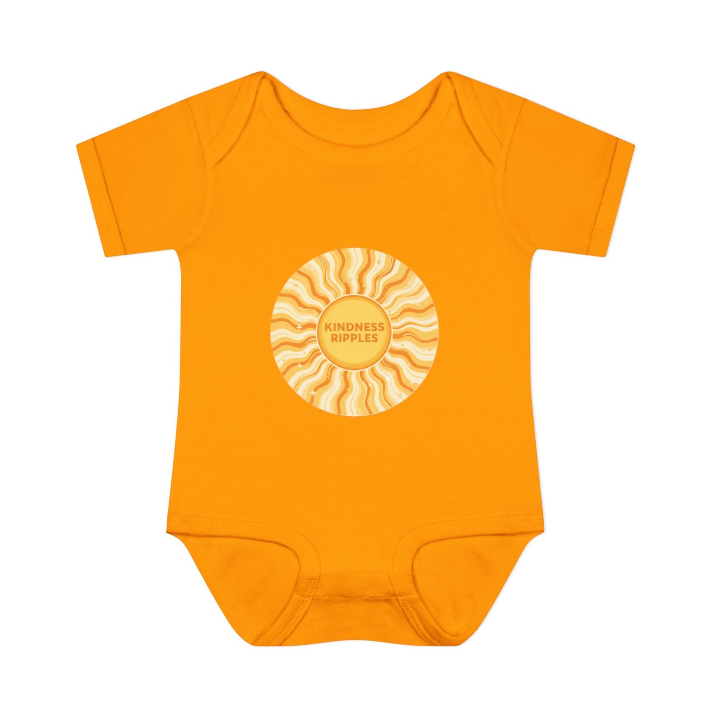 Sunshine Infant Bodysuit - "Mindfulness Ripple" Design for Newborns