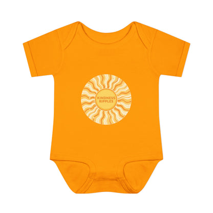 Sunshine Infant Bodysuit - "Mindfulness Ripple" Design for Newborns