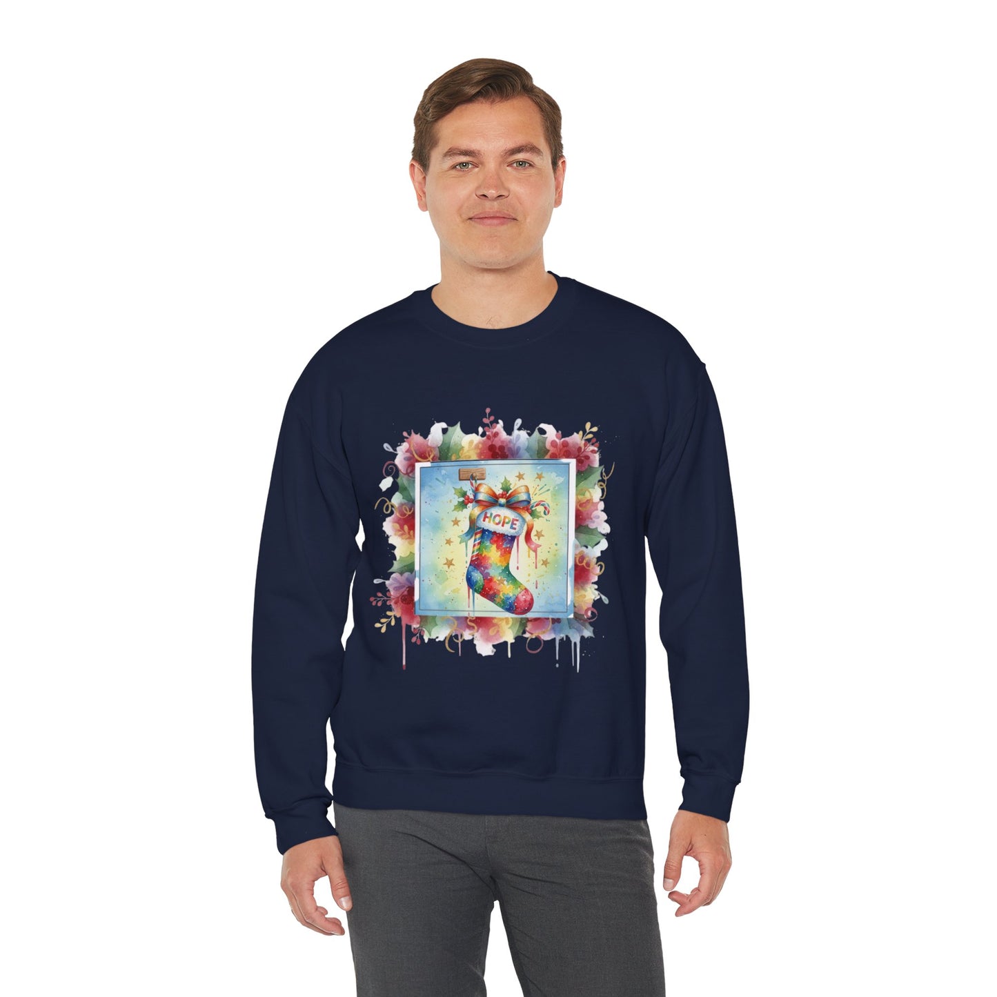 Hopeful Holiday Crewneck Sweatshirt