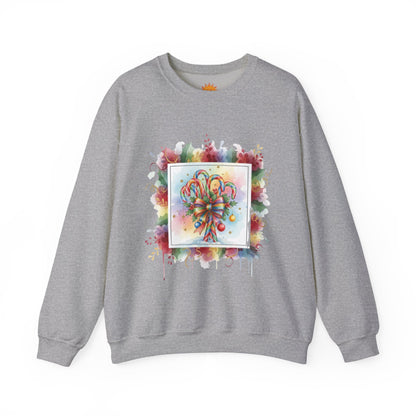 Christmas Candy Cane Crewneck Sweatshirt