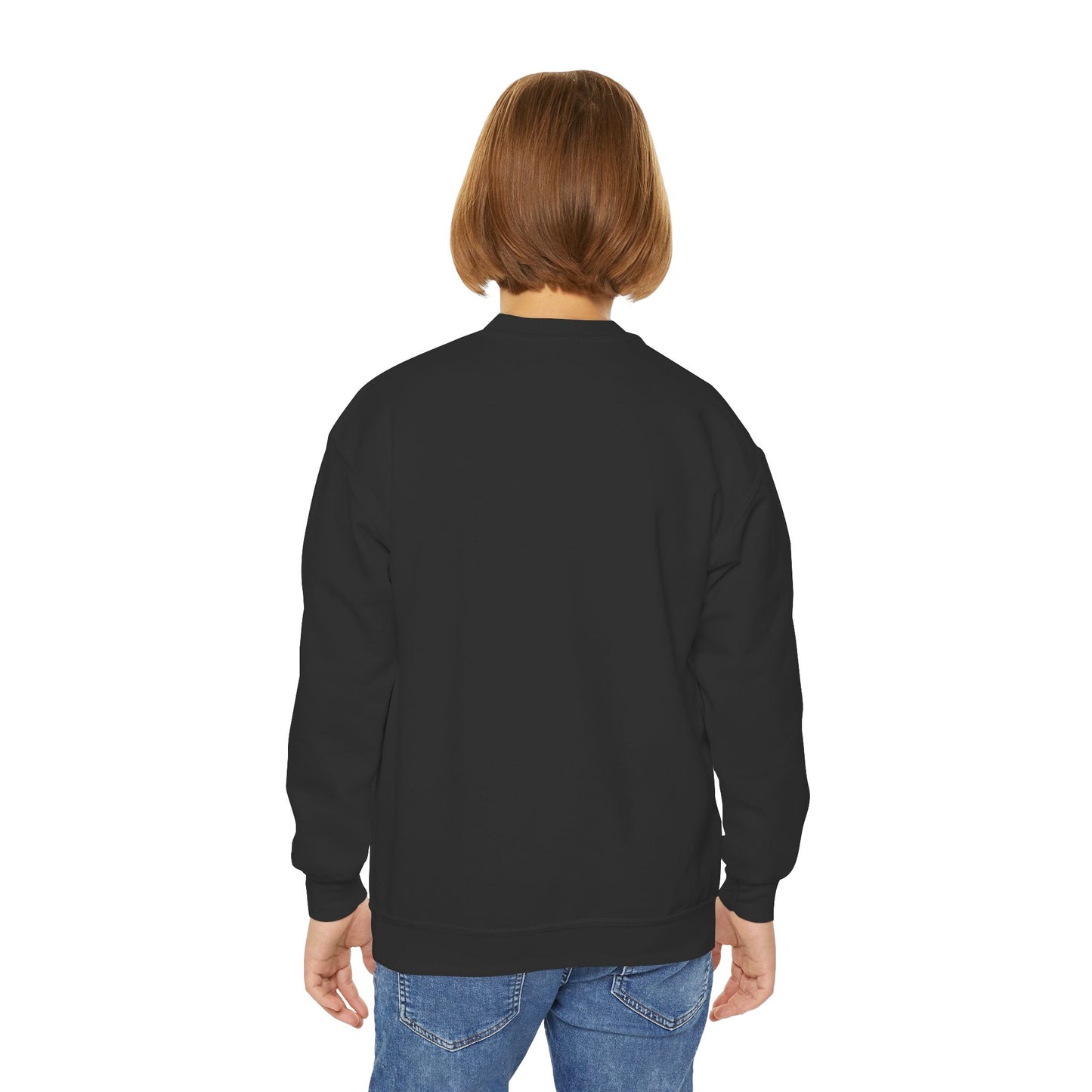 Cute Gingerbread Youth Crewneck Sweatshirt for Holiday Cheer