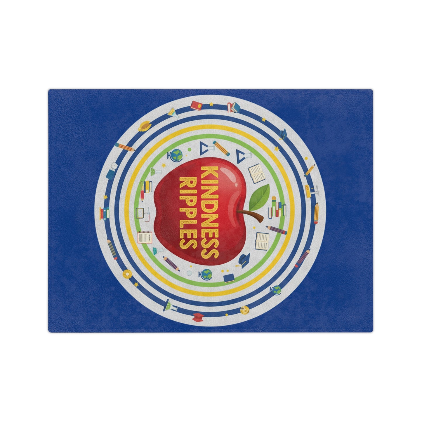 Kindness Ripples Microfiber Blanket - Cozy Gift for Teachers, Classroom Decor, Kindness Themes, Soft Throw Blanket, Home Comfort