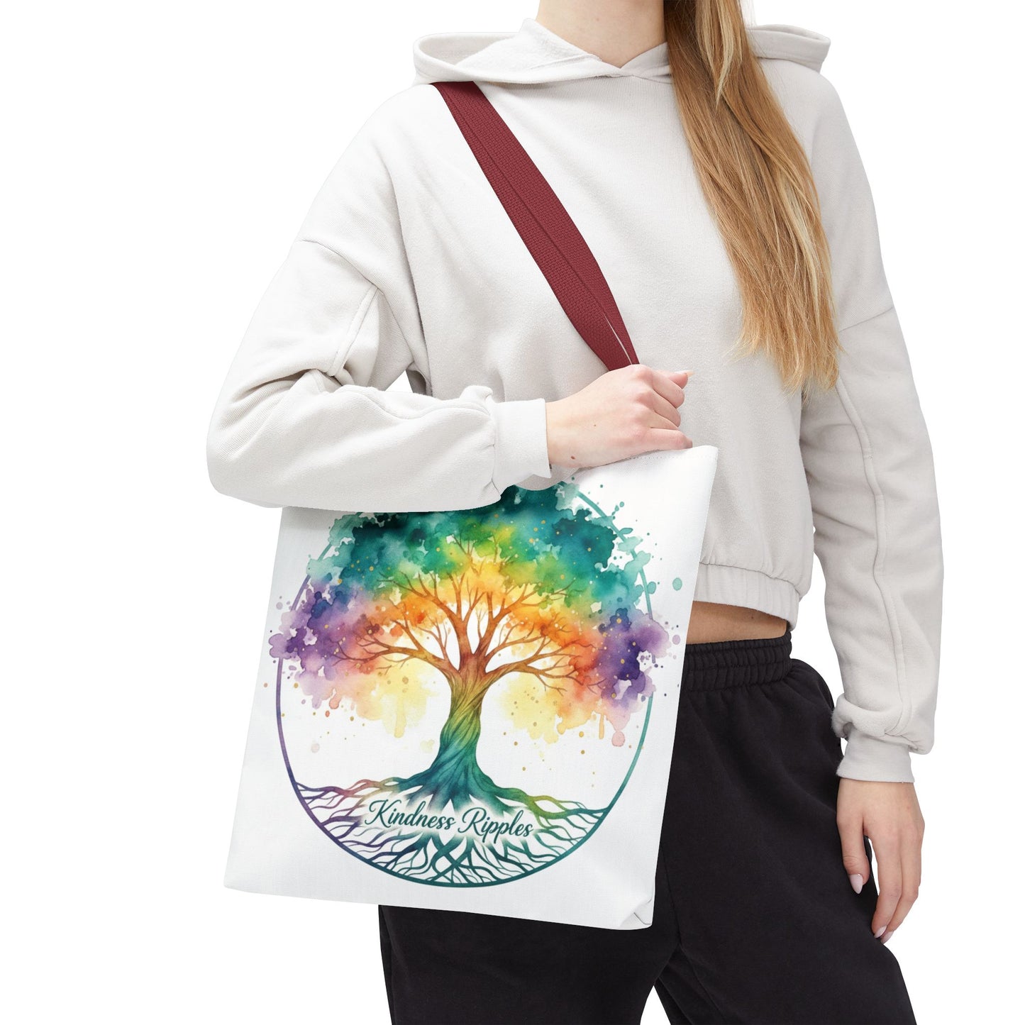 Colorful Kindness Tree Tote Bag