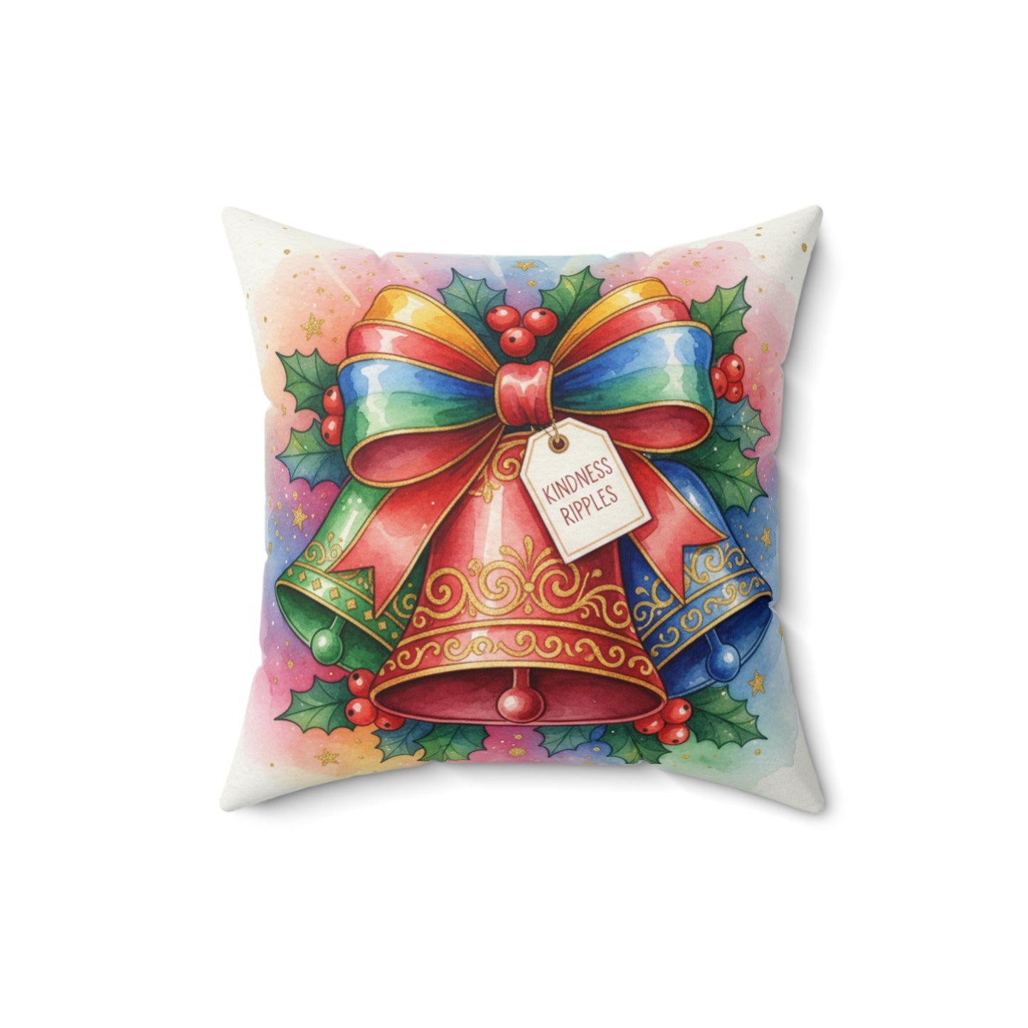Christmas Bells Decorative Pillow