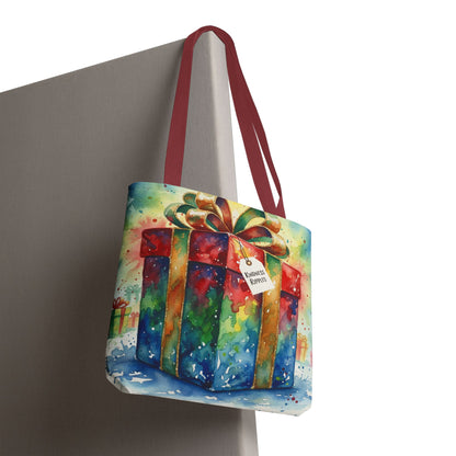 Colorful Gift Tote Bag - Perfect for Holidays & Celebrations -Simple message of Kindness - Reusable