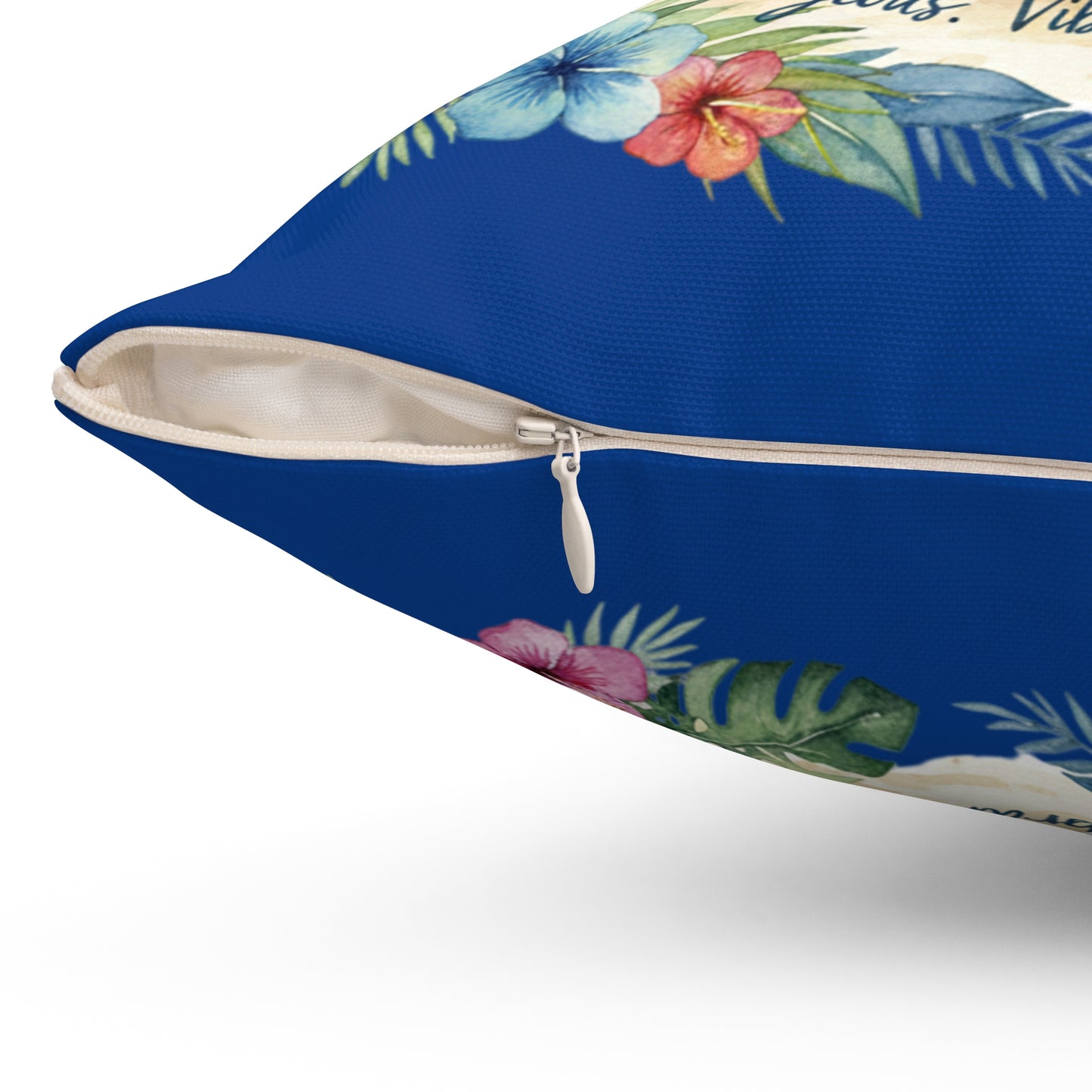 The Rachel - Tropical Serenity Square Pillow - Coastal Vibes Decor