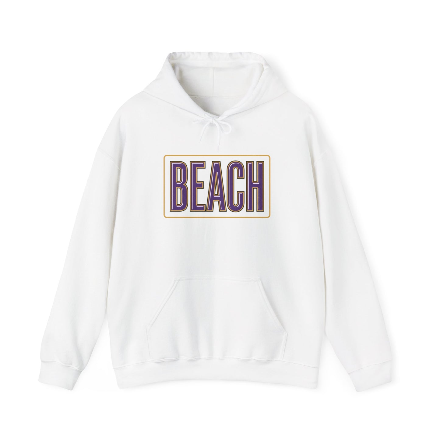 Beach Hoodie with Purple & Gold Eagle Graphic – TTU Team Spirit Sweatshirt