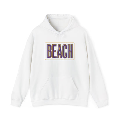 Beach Hoodie with Purple & Gold Eagle Graphic – TTU Team Spirit Sweatshirt