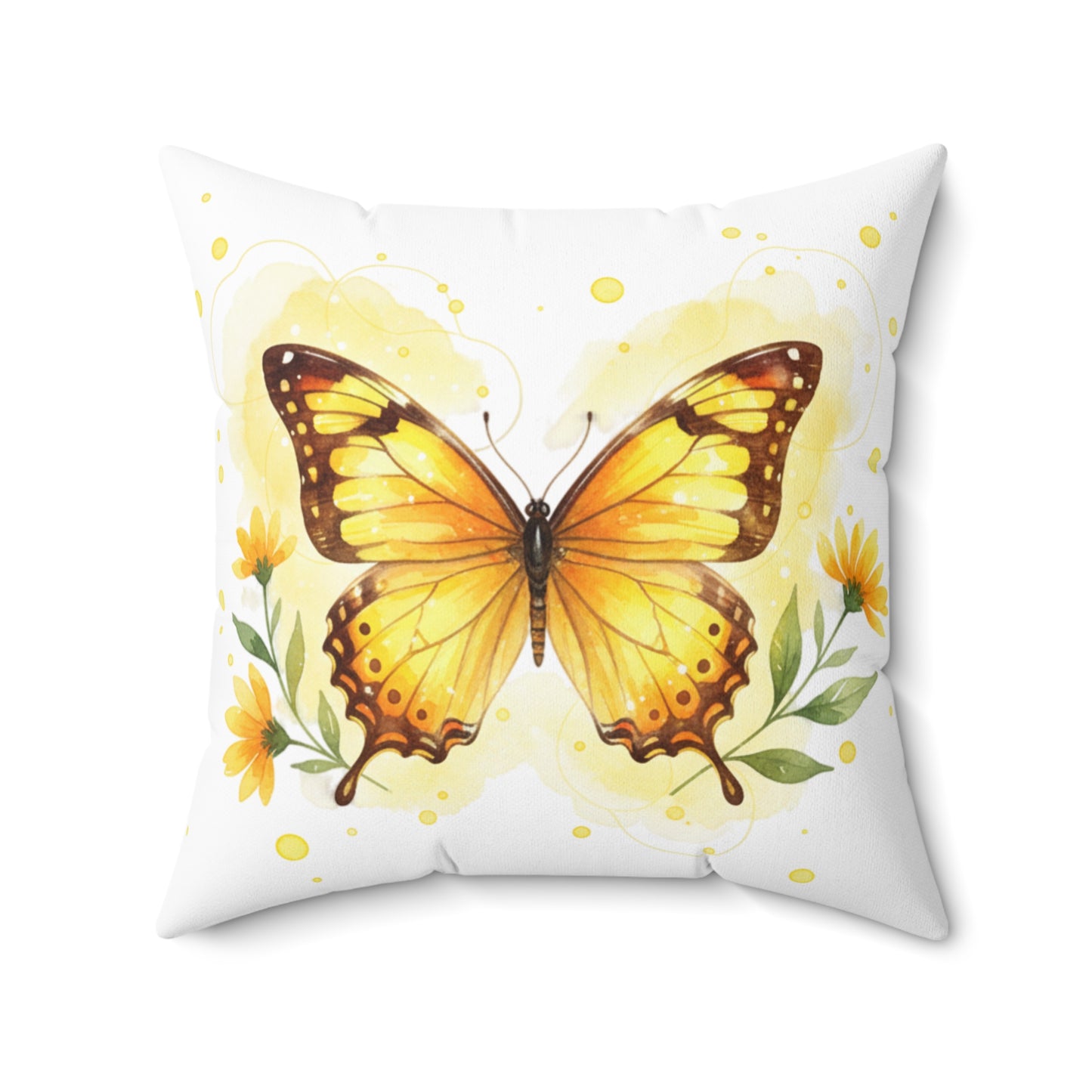 Pillow Butterfly Design Square Pillow