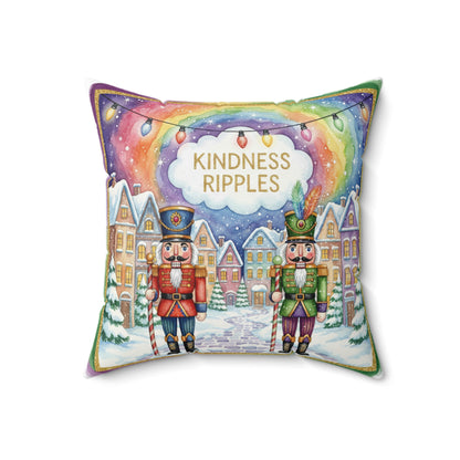 Square Pillow Nutcrackers Spun Polyester