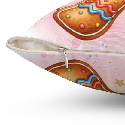 Gingerbread Cookie Decorative Pillow