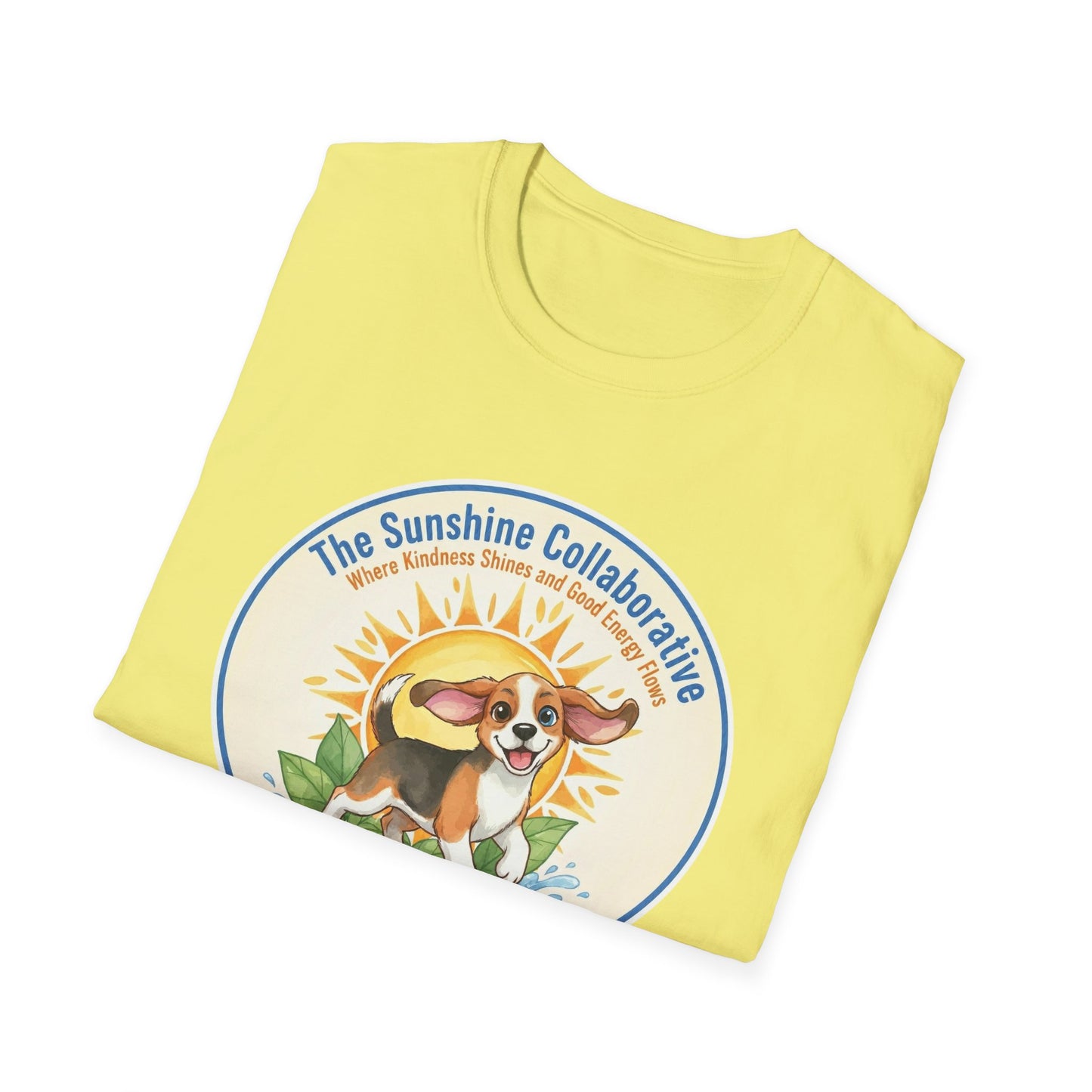 T-Shirt — 'The Sunshine Collaborative' Cute Beagle Sun Logo