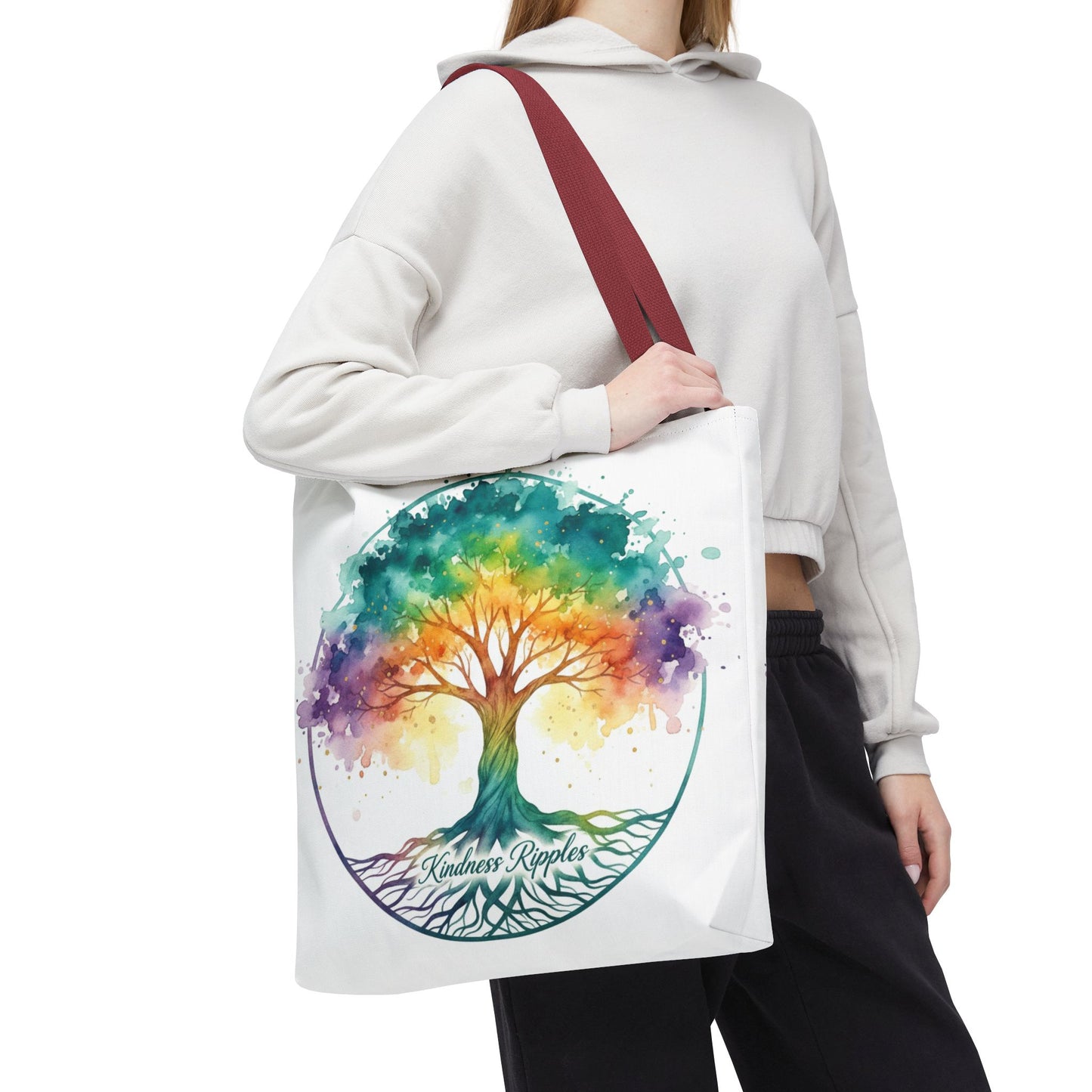 Colorful Kindness Tree Tote Bag