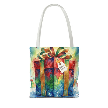 Colorful Gift Tote Bag - Perfect for Holidays & Celebrations -Simple message of Kindness - Reusable