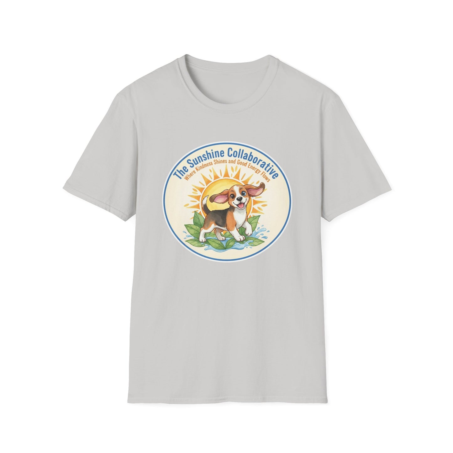 T-Shirt — 'The Sunshine Collaborative' Cute Beagle Sun Logo