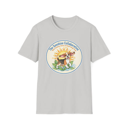 T-Shirt — 'The Sunshine Collaborative' Cute Beagle Sun Logo