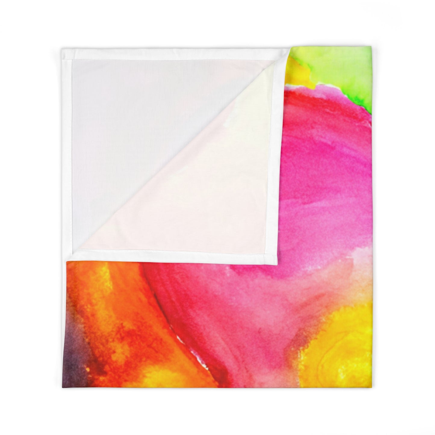 Vibrant Heart Baby Swaddle Blanket - Soft, Colorful Love - Kindness Ripples