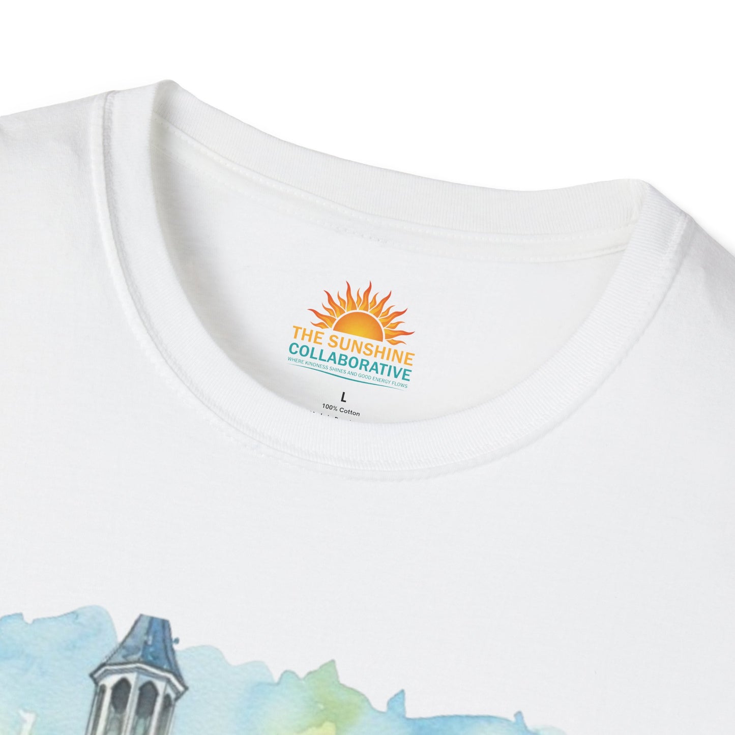 Watercolor Church Unisex Softstyle T-Shirt - Homage to the St. William Community