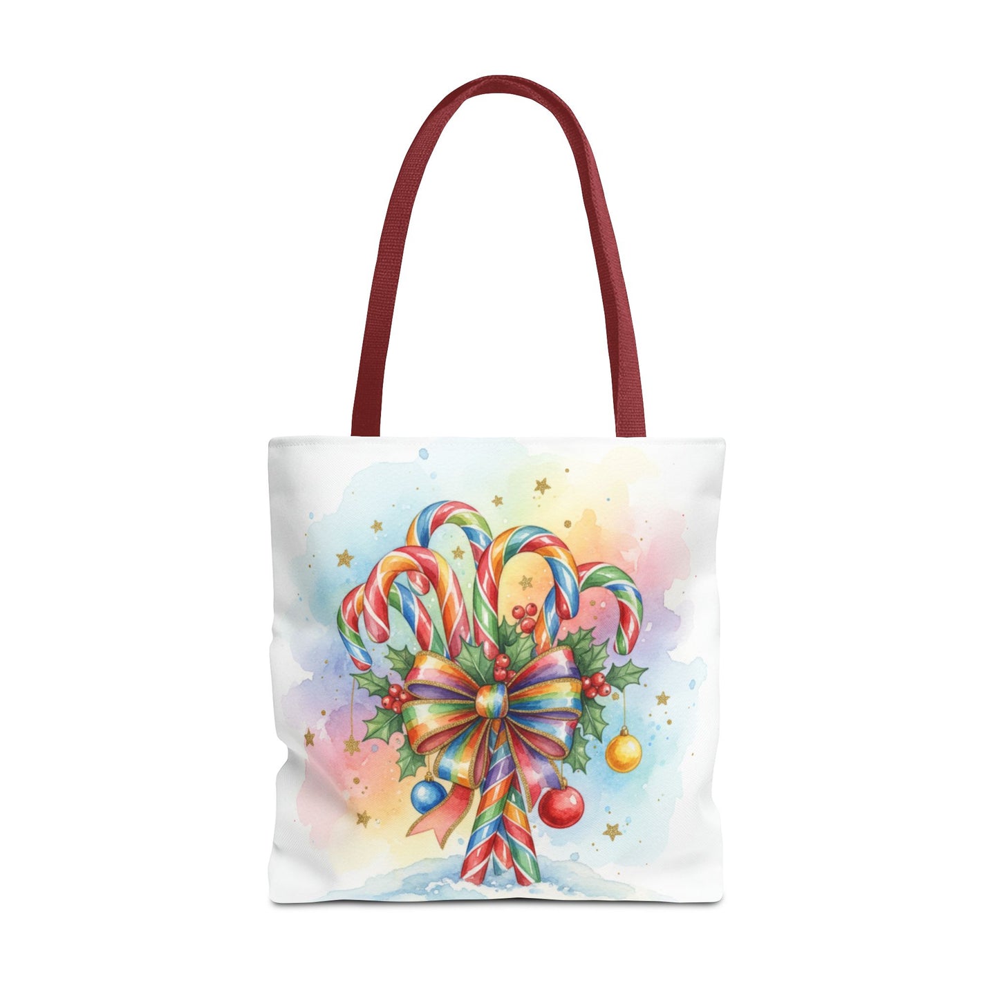 Festive Candy Cane Tote Bag