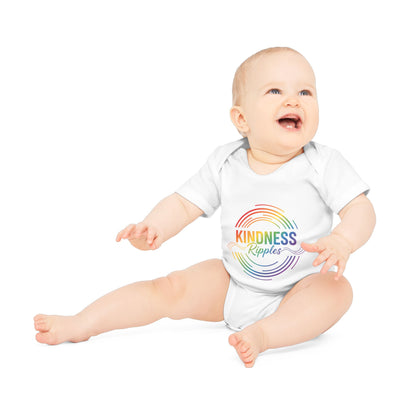 Rainbow Kindness Baby Bodysuit | Organic Baby Clothes, Cute Gift for Baby Showers, Infant Outfit, First Birthday, Cute Baby Gift