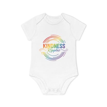 Rainbow Kindness Baby Bodysuit | Organic Baby Clothes, Cute Gift for Baby Showers, Infant Outfit, First Birthday, Cute Baby Gift