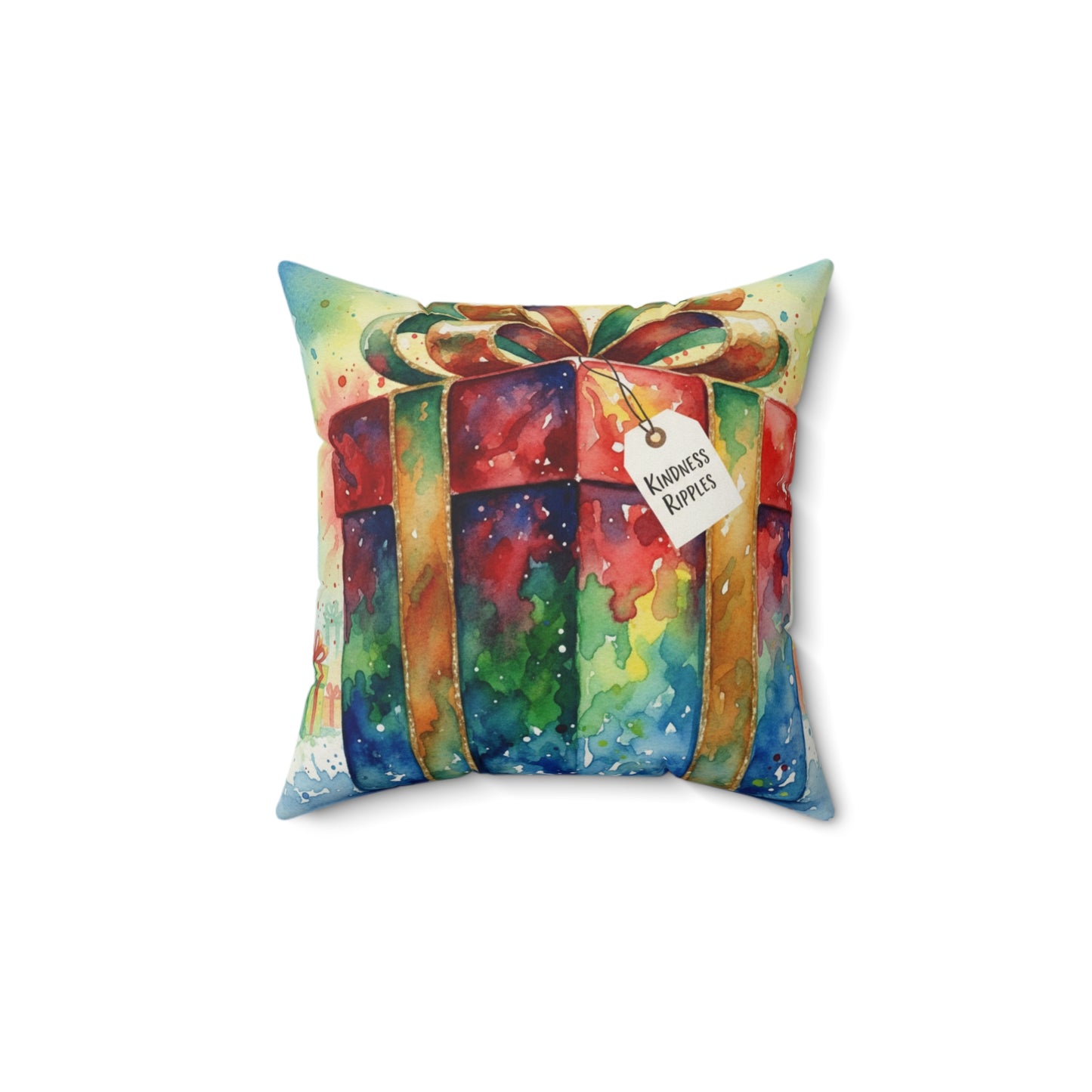 Christmas Gift Themed Square Pillow