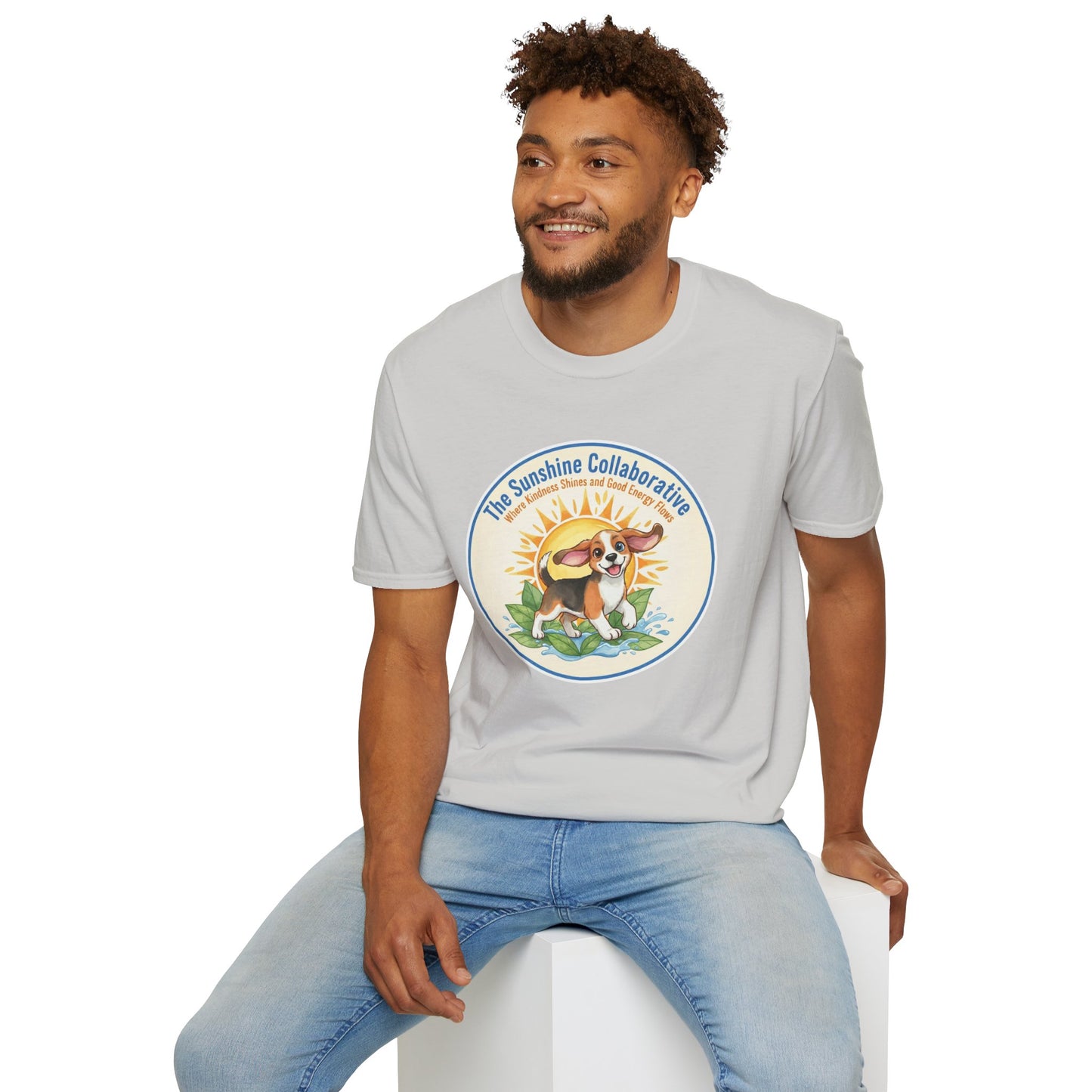 T-Shirt — 'The Sunshine Collaborative' Cute Beagle Sun Logo