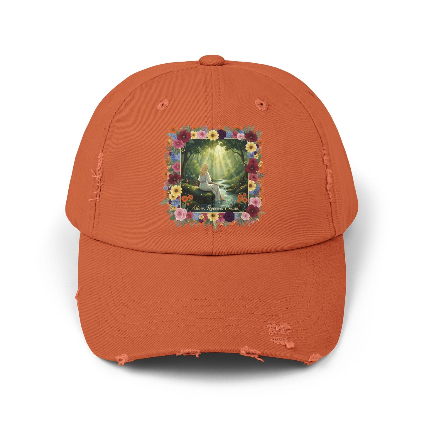 The Amanda - Floral Distressed Cap