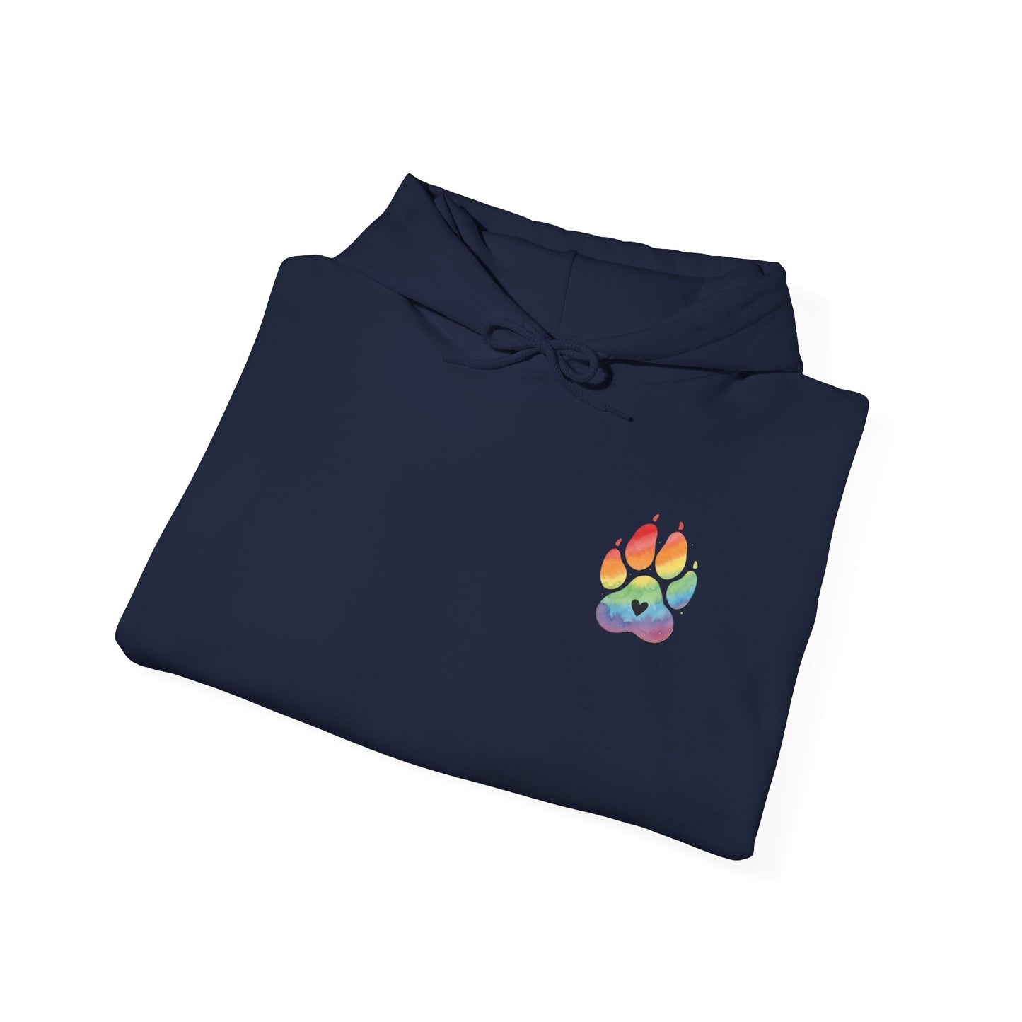 German Shepherd Rainbow Paw Hoodie --Pet Lover Sweatshirt  --Front and Back--Kindness Ripples