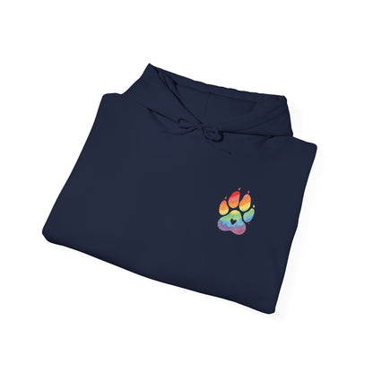 German Shepherd Rainbow Paw Hoodie --Pet Lover Sweatshirt  --Front and Back--Kindness Ripples