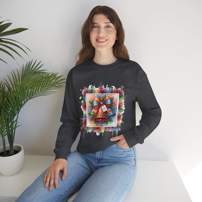 Christmas Bell Crewneck Sweatshirt | Festive Holiday Apparel