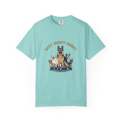 Safety Security Serenity T-Shirt — Dog Pack Graphic Tee