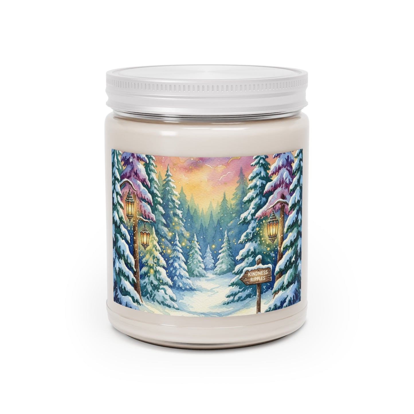 Winter Wonderland Scented Soy Candle - 9oz with Scenic Design