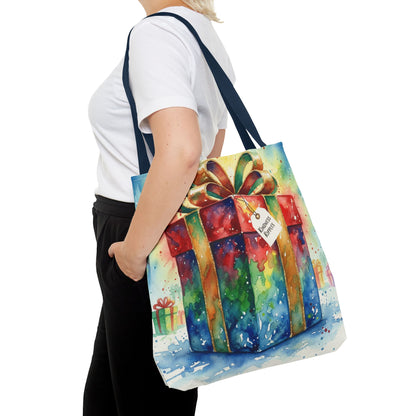 Colorful Gift Tote Bag - Perfect for Holidays & Celebrations -Simple message of Kindness - Reusable