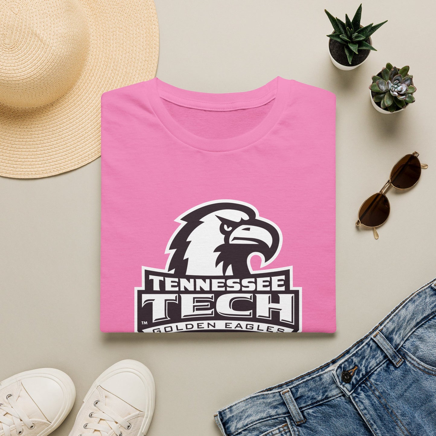 Tennessee Tech Golden Eagles Pink Out T-Shirt — College Logo Tee