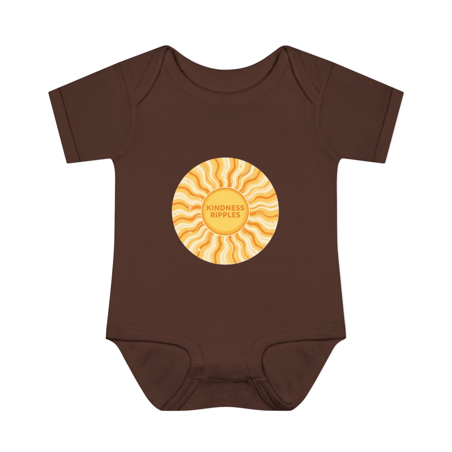 Sunshine Infant Bodysuit - "Mindfulness Ripple" Design for Newborns