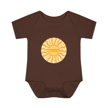 Sunshine Infant Bodysuit - "Mindfulness Ripple" Design for Newborns