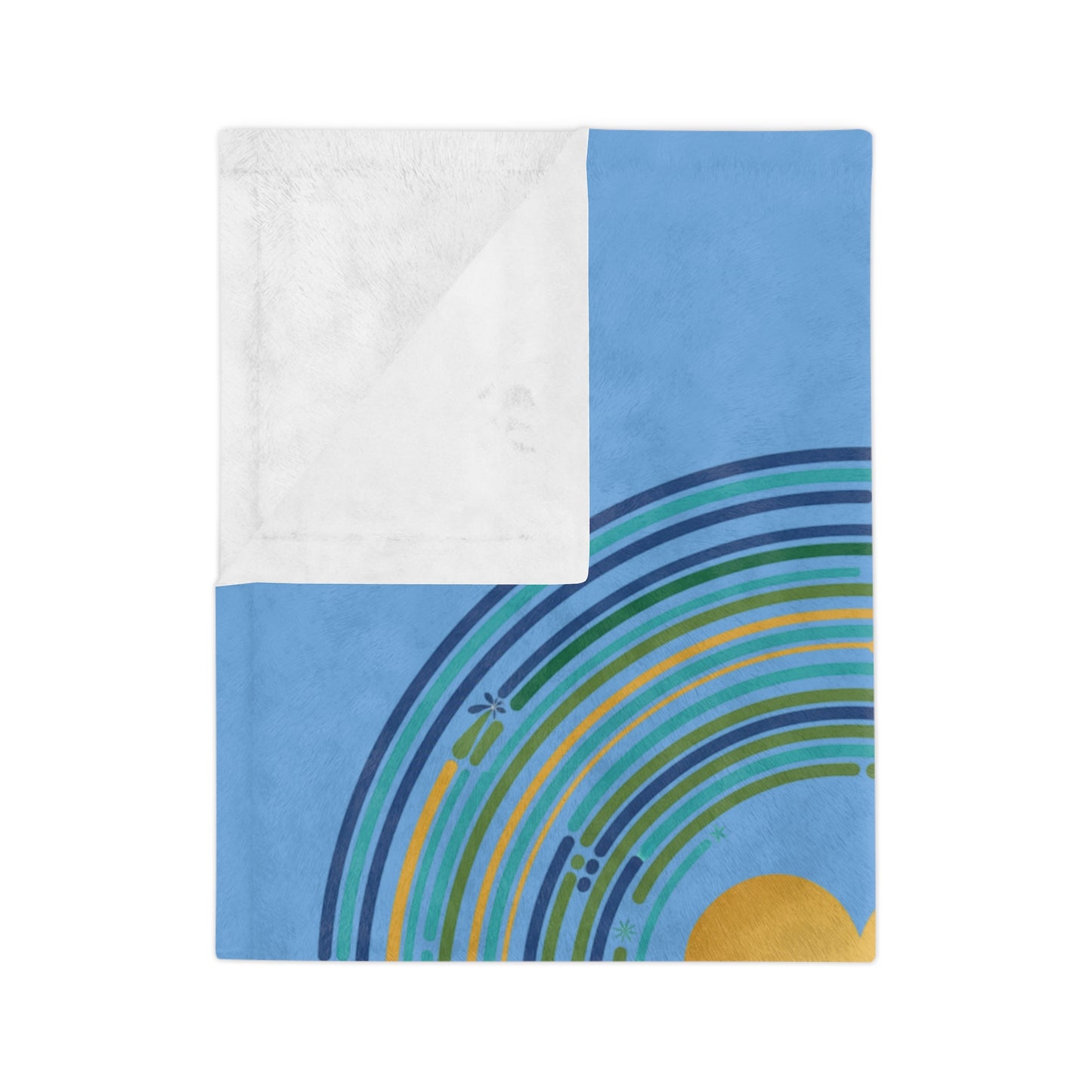 Kindness Ripples Velveteen Blanket | Cozy Throw for Comfort, Home Decor, Gift for Baby, Baby Boy, Gift for Friends, Self-Care Essential, Kindness Motivation