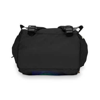 Kindness Ripples Watercolor Heart Multifunctional Diaper Backpack