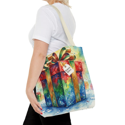 Colorful Gift Tote Bag - Perfect for Holidays & Celebrations -Simple message of Kindness - Reusable