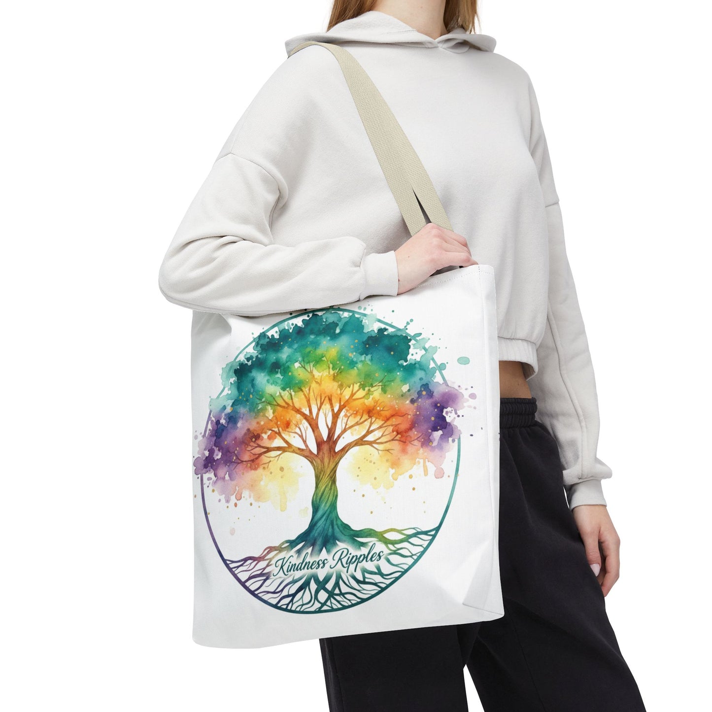 Colorful Kindness Tree Tote Bag