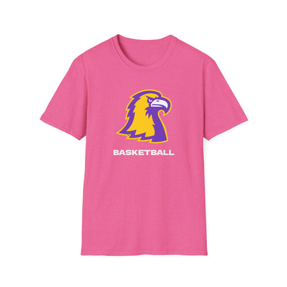 Golden Eagle Basketball T-Shirt — Purple & Gold Team Logo Tee
