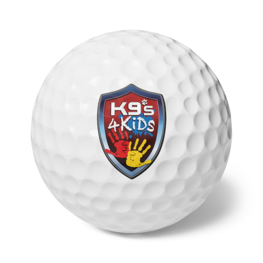 Golf Ball Set — "Golf Scramble Fundraiser K9s4KIDS" (6-Pack)