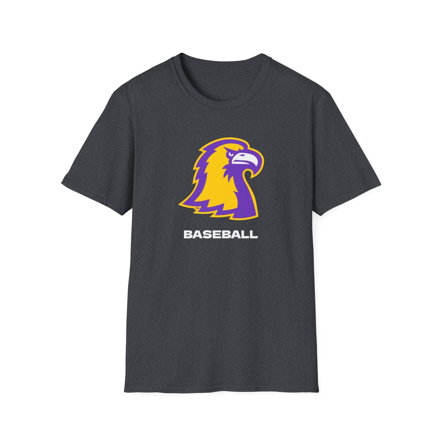Golden Eagle Baseball T-Shirt – Purple & Gold Team Logo Tee