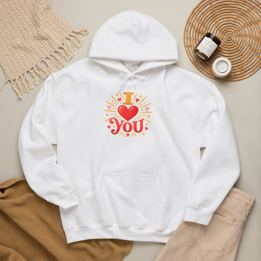 I Love You Graphic Hoodie