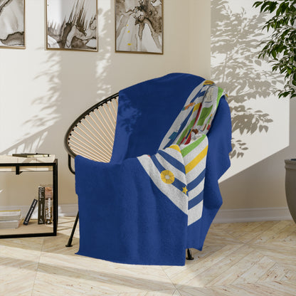 Kindness Ripples Microfiber Blanket - Cozy Gift for Teachers, Classroom Decor, Kindness Themes, Soft Throw Blanket, Home Comfort